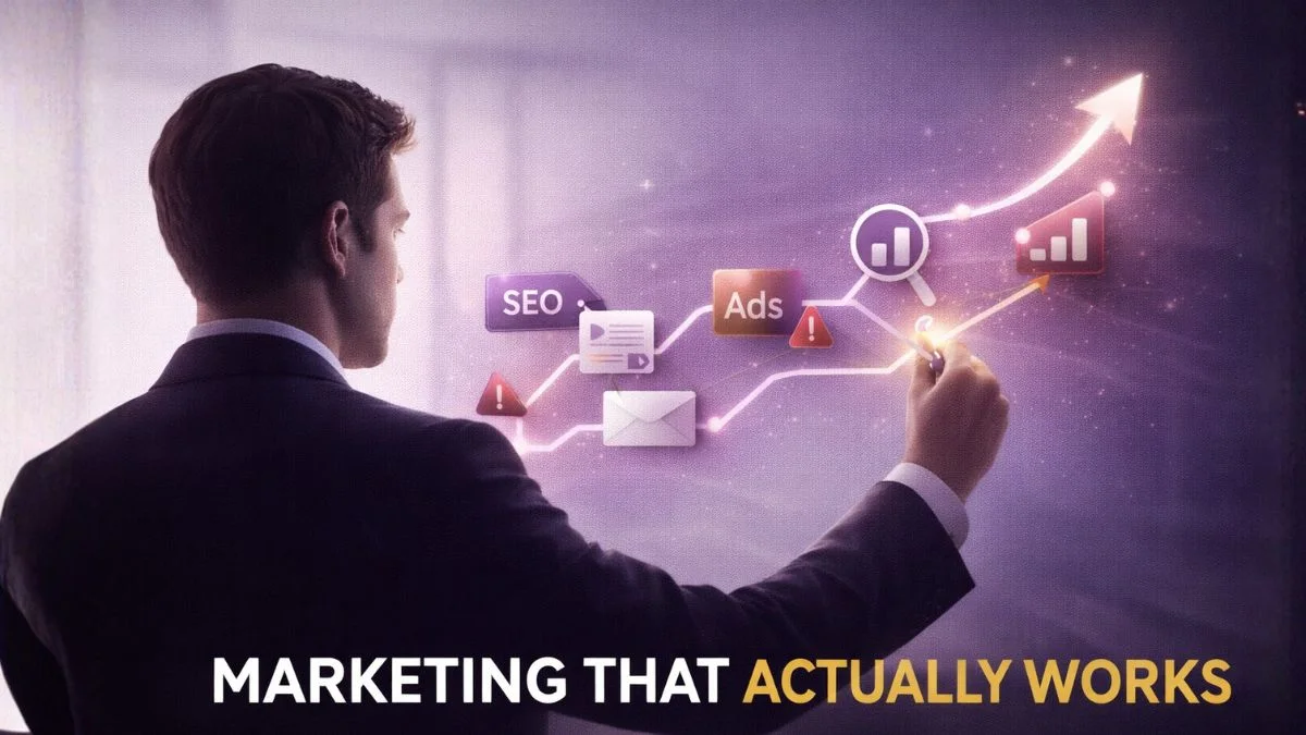 Digital marketing roadmap showing key elements that make a strategy successful